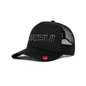 JATSUI CAPPELLINO TRUCKER NERO LOGO NERO -ROSSO