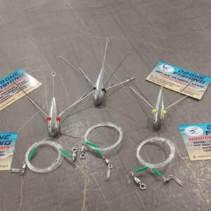 Trave Mono amo, bi-amo e tri-amo completo di occhiello in acciaio per la pesca con il drone