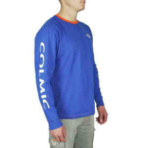 T-SHIRT LONG SLEEVES BLUE/ORANGE COLMIC