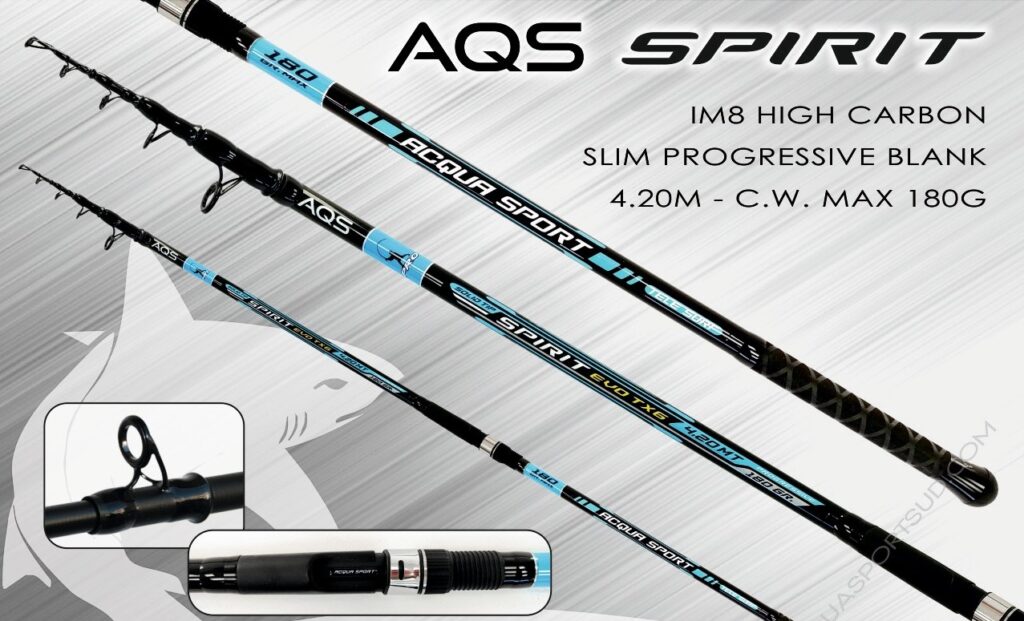 Canna da Pesca AQS Spirit Evo TX6 4,20 MT 180 Gr.