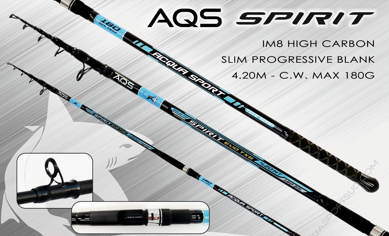Canna da Pesca AQS Spirit Evo TX6 4,20 MT 180 Gr.