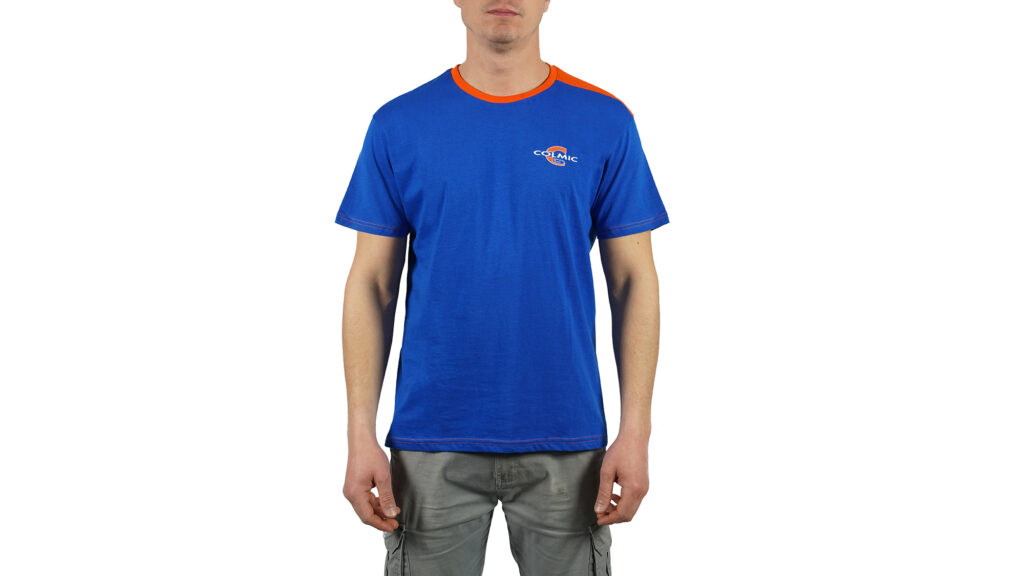 T-SHIRT COLMIC BLUE-ORANGE