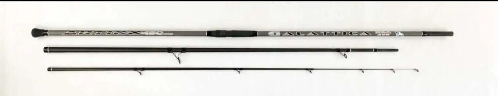 Canna da Pesca Artigianale 100% Made in Italy Artico Galattica Surfcasting ad innesti 4.40mt 200gr