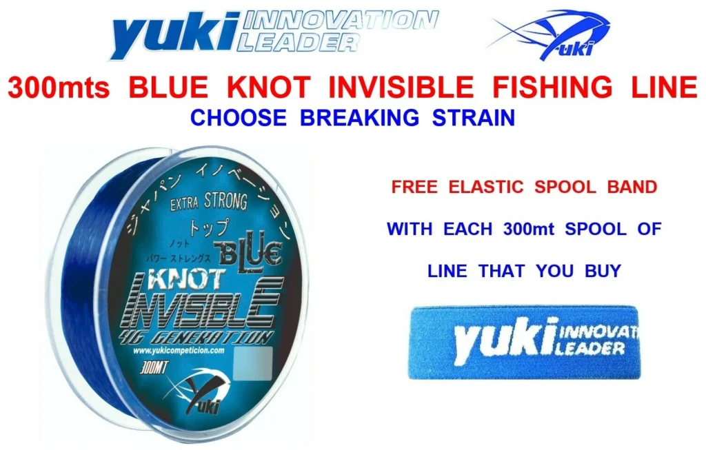 Nylon Yuki Invisible Blue Knot 300mt