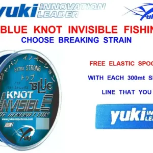 Nylon Yuki Invisible Blue Knot 300mt
