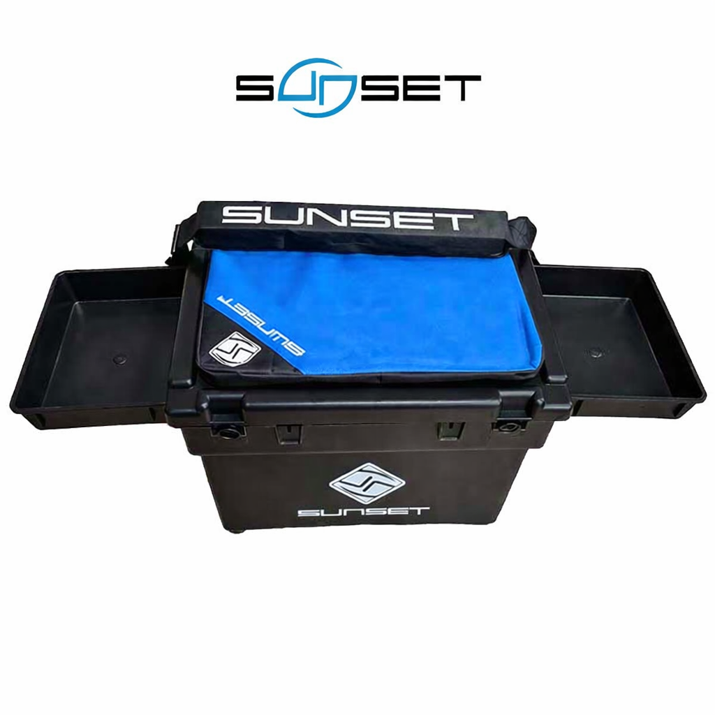Cassone Surfcasting Sunset con seduta e tracolla imbottita