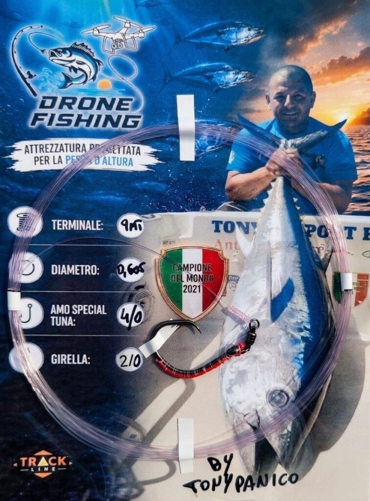 Terminale Special TUNA TRAP 9mt 0.605 AMO 4/0 GIRELLA 2 By Tony Panico