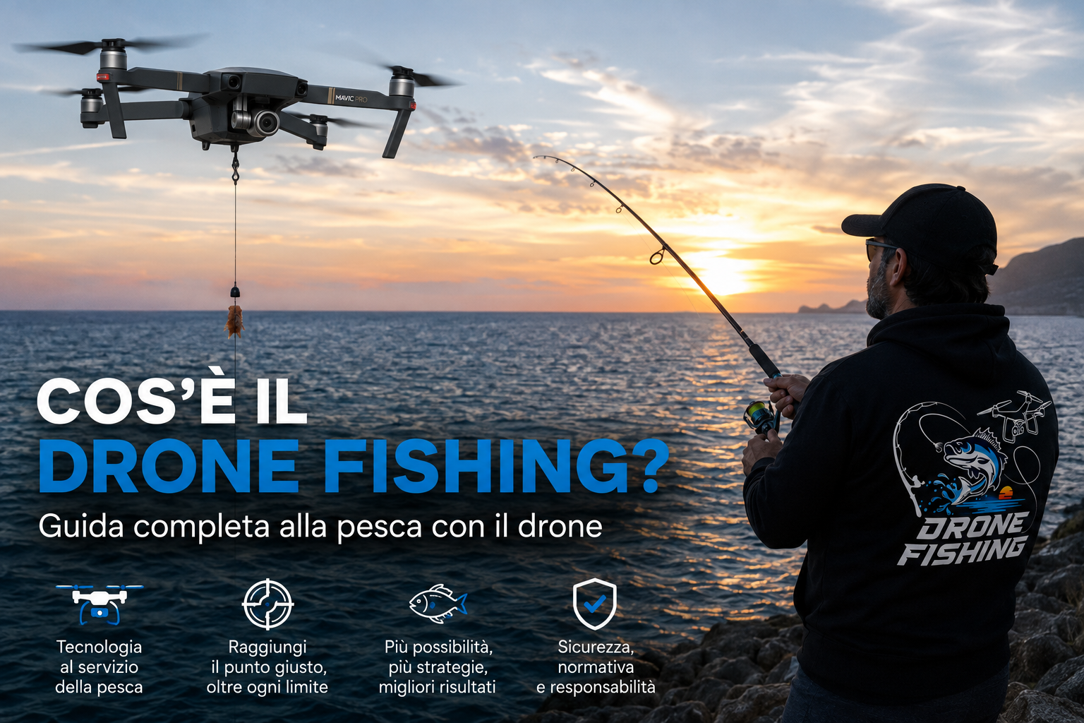 Cos'è il Drone Fishing? Guida completa alla pesca con il drone